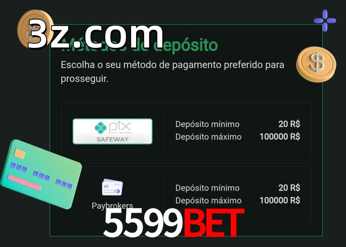 O cassino 5599BETbet oferece uma grande variedade de métodos de pagamento